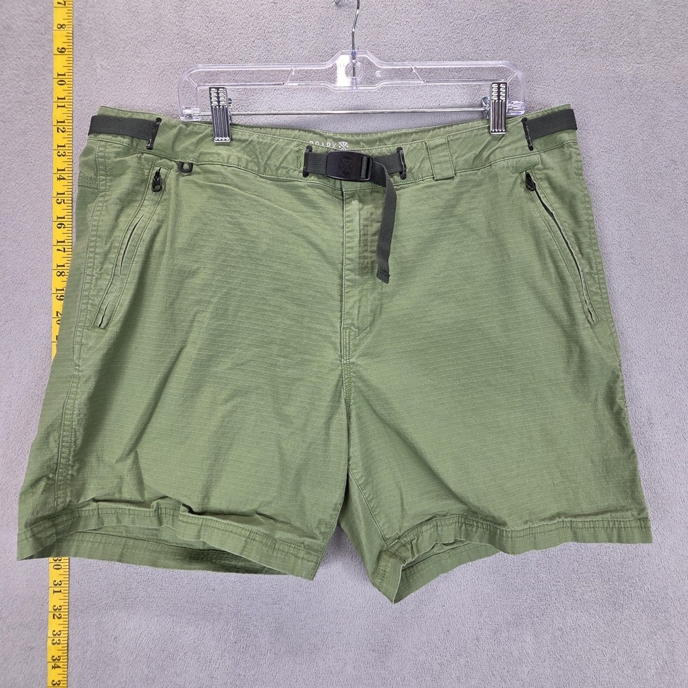 Roark Shorts Mens 38 Green Campover Hiking Outdoor Belted Stretch